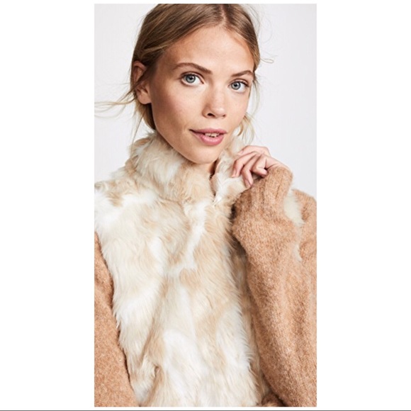 NWT Jack BB Dakota | Ivory Fur Vest | Small - Picture 2 of 5